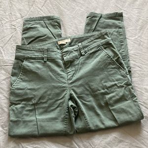 Loft olive green capri pants